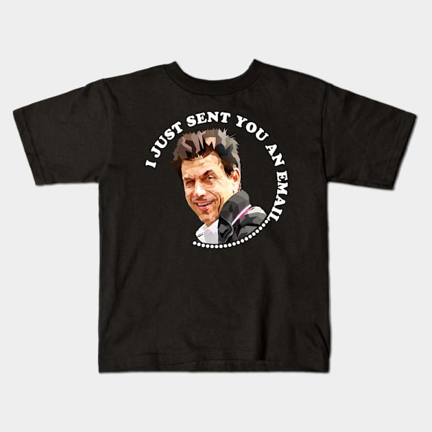 I Just Sent You An Email Kids T-Shirt by Worldengine